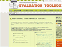 Tablet Screenshot of evaluationtoolbox.net.au